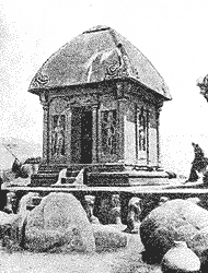 Храм (ратха) в честь Драупади. Конджеверам Южная Индия. VII в. н.э.