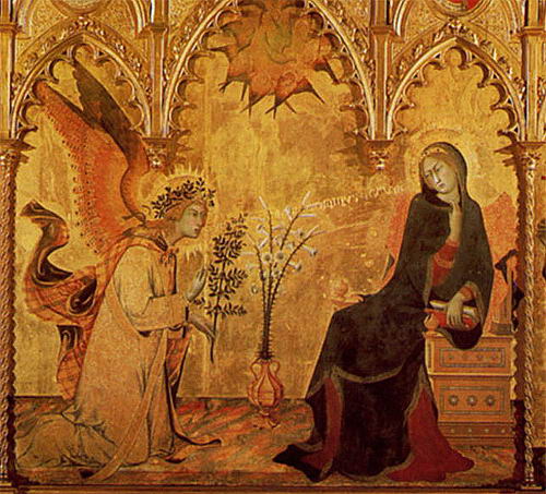 Симоне Мартини Благовещение 1333 г.