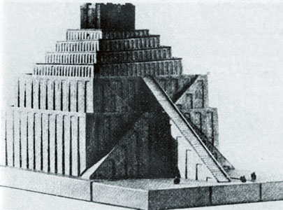 Вавилонская башня. Современная реконструкция