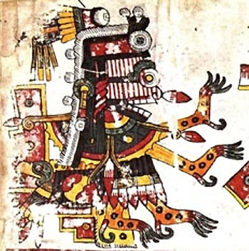 Ицпапалотль. Источник - azteccalendar.com