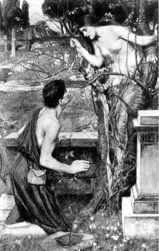 Филлида и Демофонт. Худ. John William Waterhouse, 1907 Источник - http://choro.files.wordpress.com/2013/05/phyllis.jpg