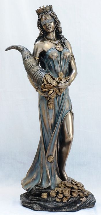 Фортуна. Бронзовая статуэтка. Источник - http://goddessgift.net/images/goddess-fortuna-statue-bronze-AT-7311.jpg